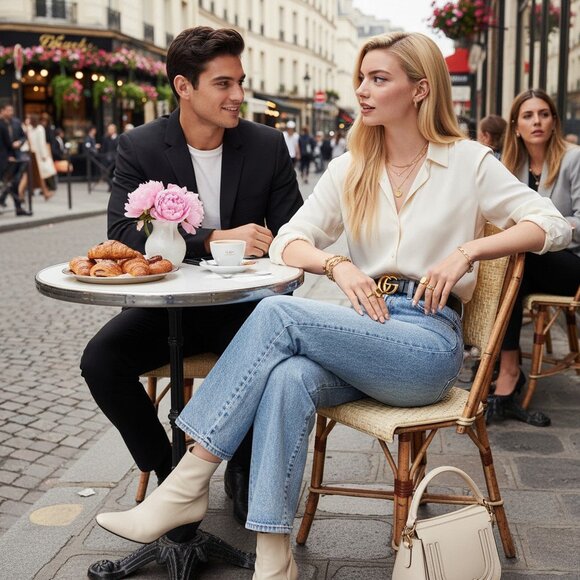 KHAITE Vivian Bryce Wash Wide-Leg Jeans sz 29 - Picture 3 of 8